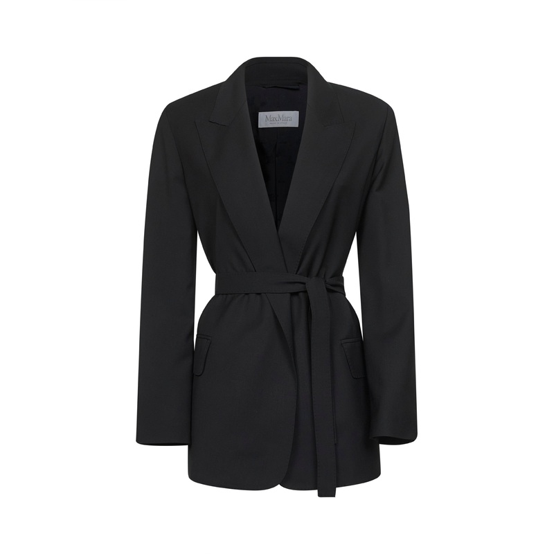 Black canvas TALENTO belted blazer