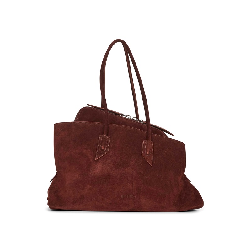 Brown La Passeggiata Medium top handle bag
