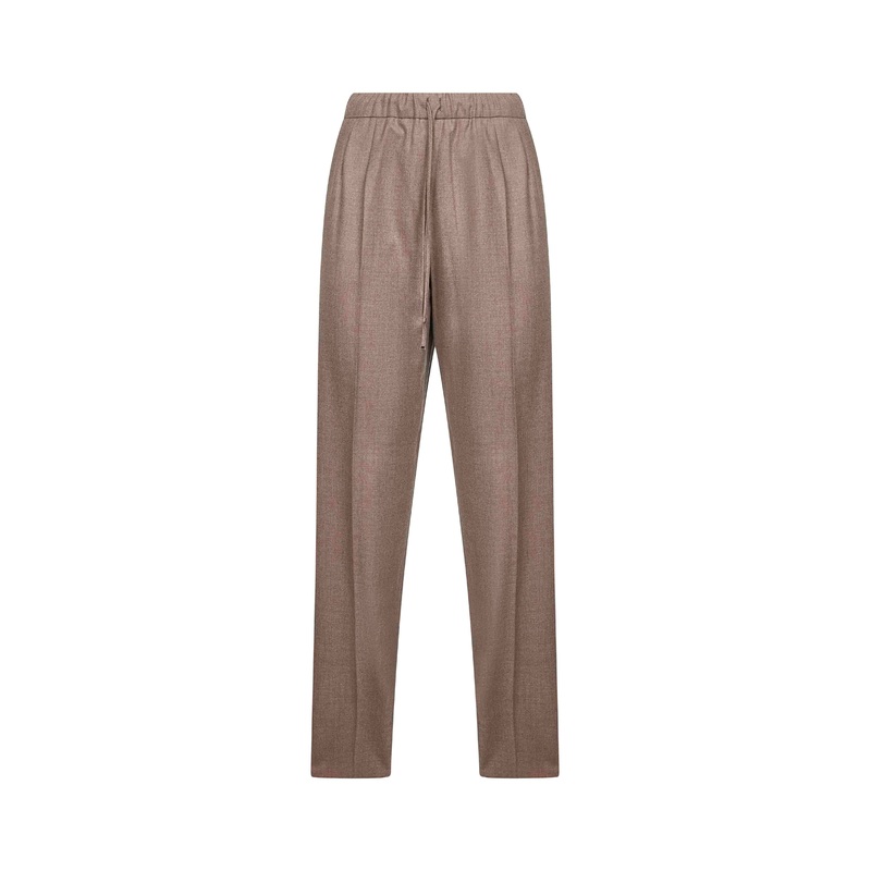 Turtledove stretch cashmere GATTI drawstring trousers