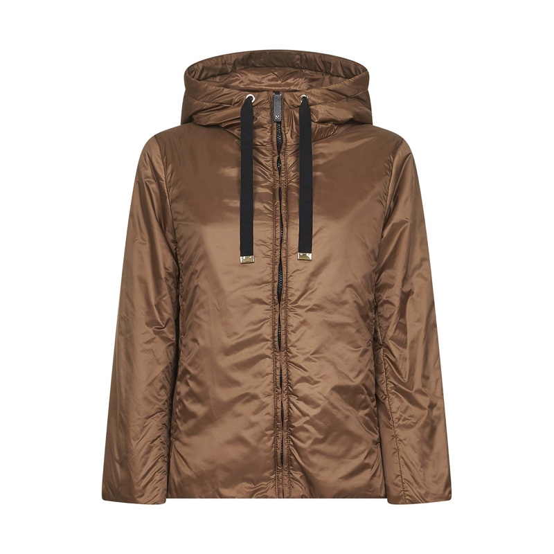 Caramel GREENH padded hooded jacket