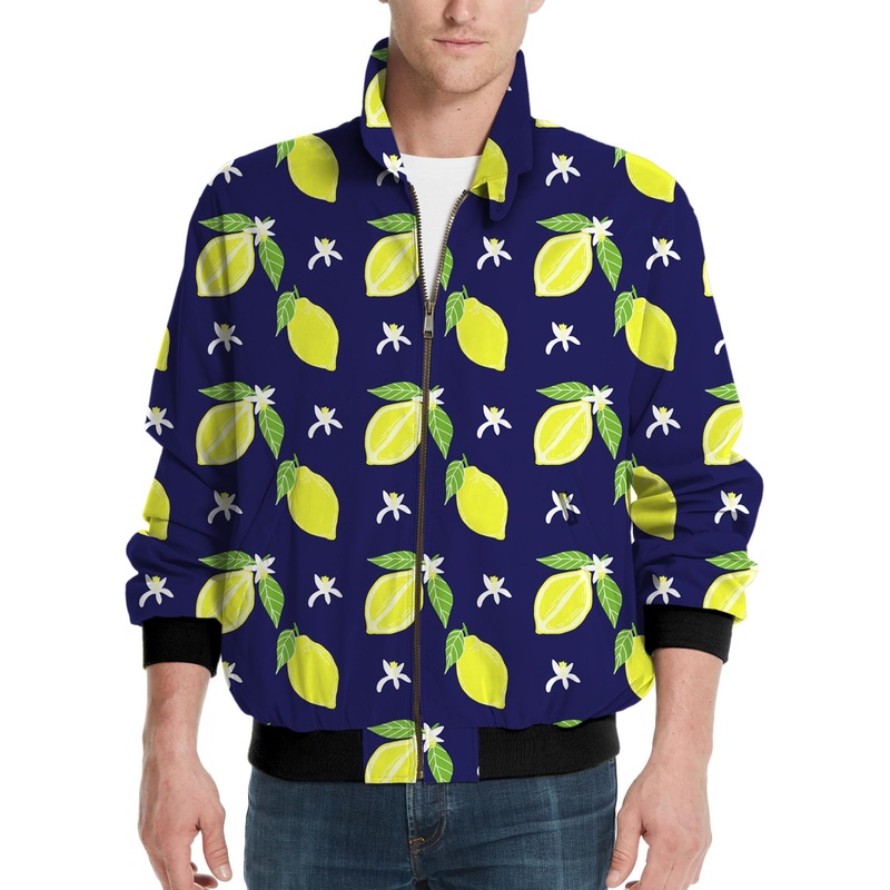 Zesty lemon-Men’s Golf Windbreaker Light Jacket