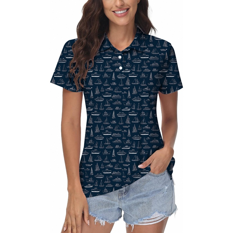 Sailboat Fleet Women’s Golf Polo