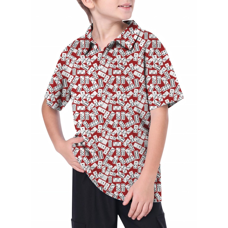 Youth DOMINOS GAMB Golf Polo|8Y|10Y|11Y|12Y|13Y|14Y|16Y