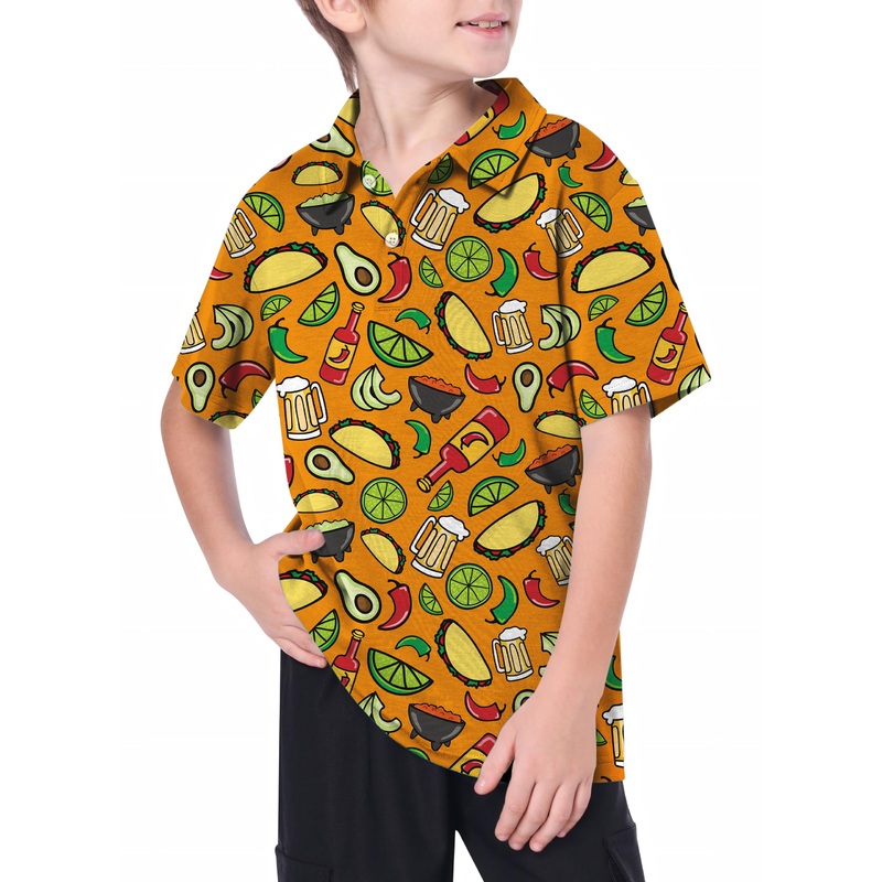 Youth Mexico Taco Tuesday Golf Polo