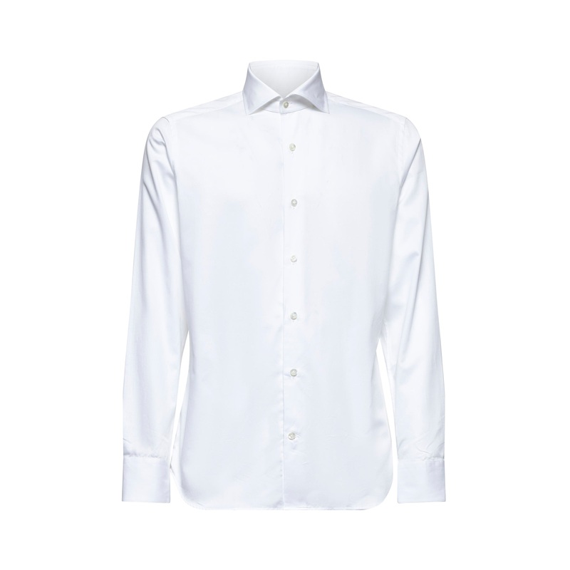 White twill classic shirt|38|39|40|41|42|43|44
