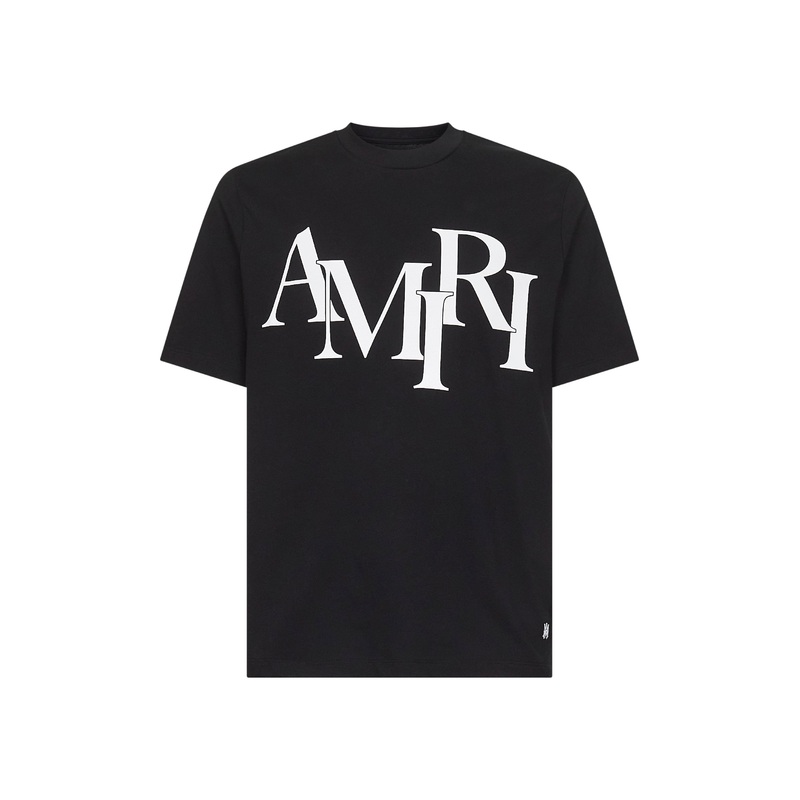 Black AMIRI Staggered Logo T-shirt