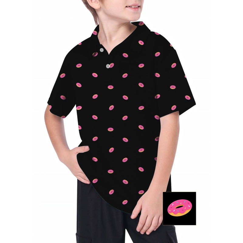 Youth Donut Custom The Background Color Custom The Background Color Golf Polo