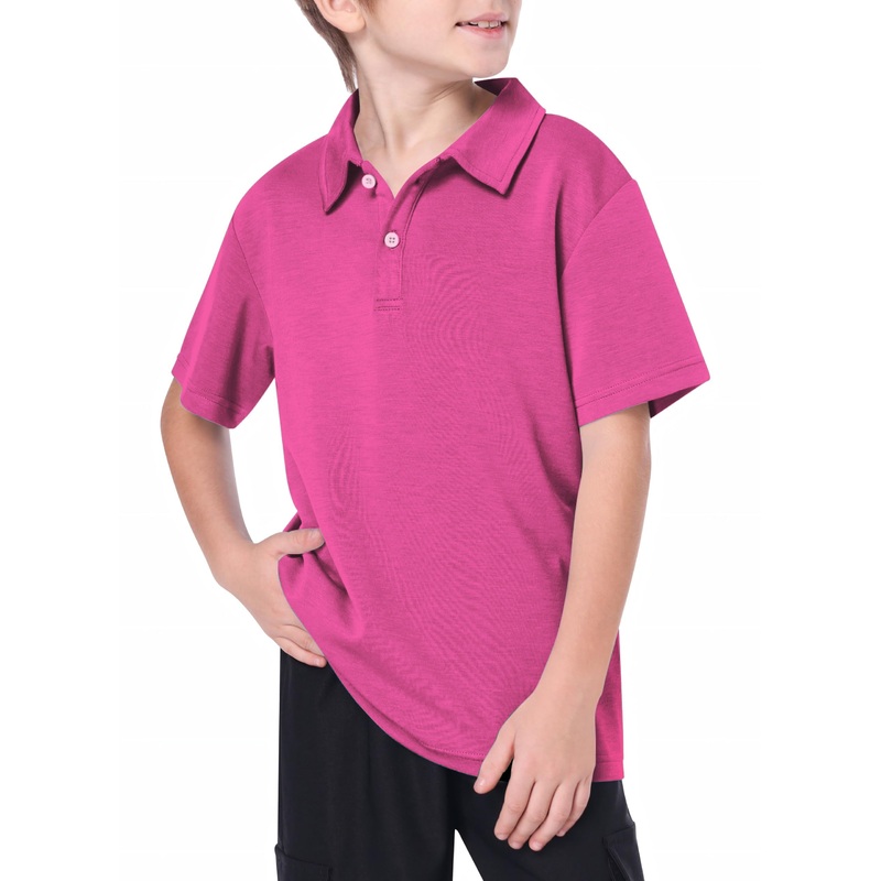 Youth pure fuchsia Golf Polo|8Y|10Y|11Y|12Y|13Y|14Y|16Y
