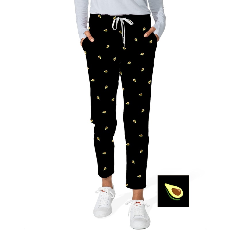 Avocado Custom The Background Color Women’s 7/8 Stretch Ankle Golf Pants