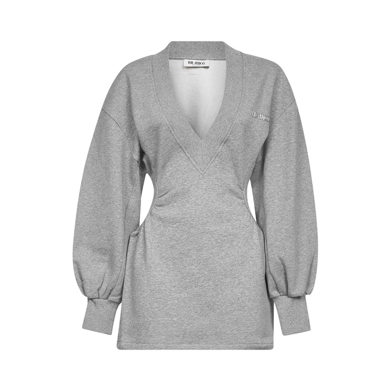 Grey american fleece mini dress