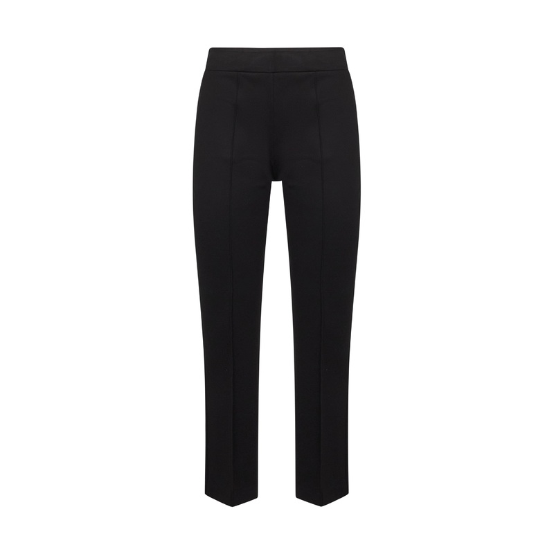 Onyx stretch jersey Pioppo trumpet trousers