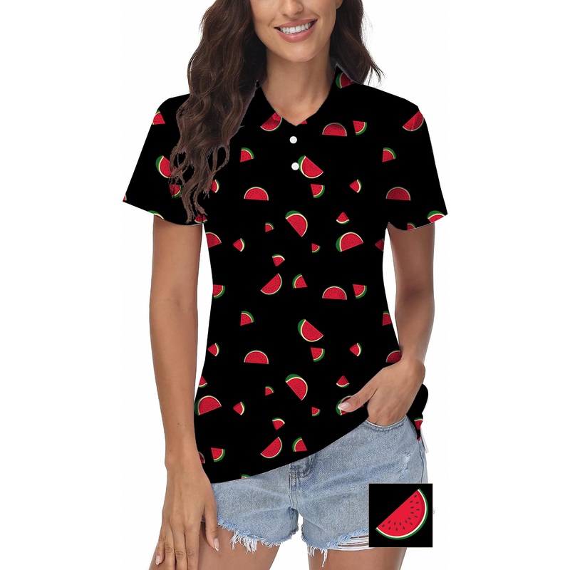Taco Custom The Background Color Women’s Golf Polo