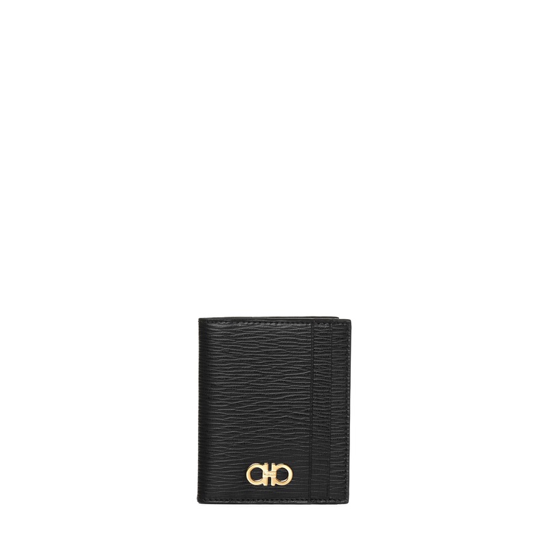 Gancini leather bifold wallet|PZ