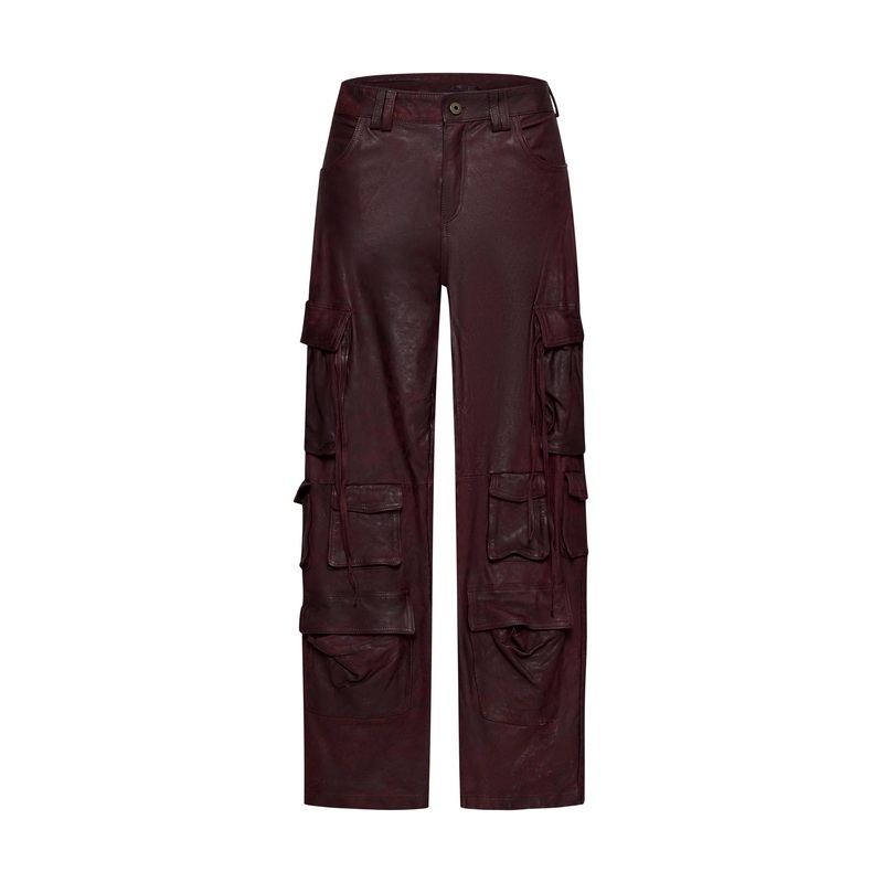 Niv leather cargo pants|40|42