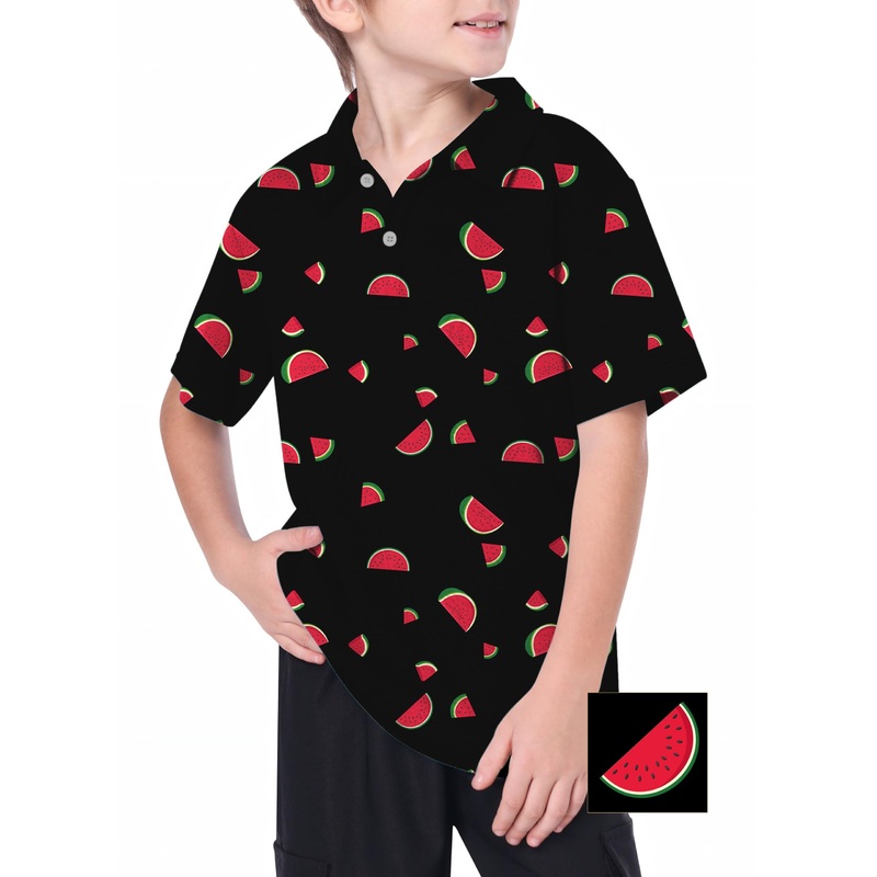 Youth Watermelon Custom The Background Color Golf Polo
