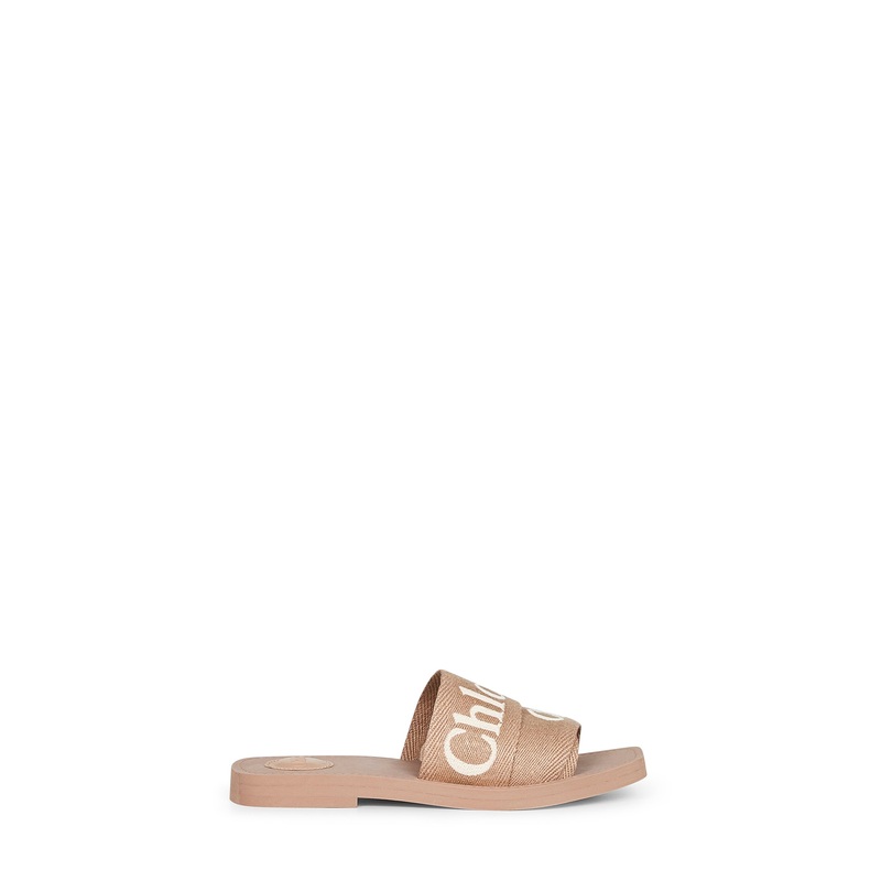 Beige Woody flat sandals|37|38|39|40|41|42
