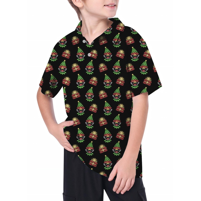 Youth Christmas Joker Golf Polo