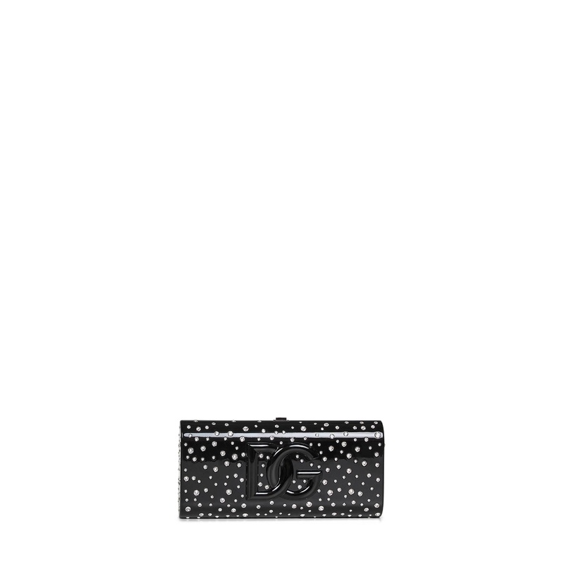 Black Dolce Box clutch bag|PZ
