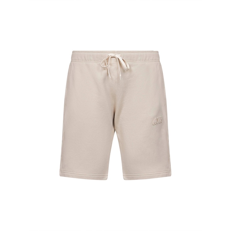 Beige cotton logo sweatshorts|S|M|L|XL