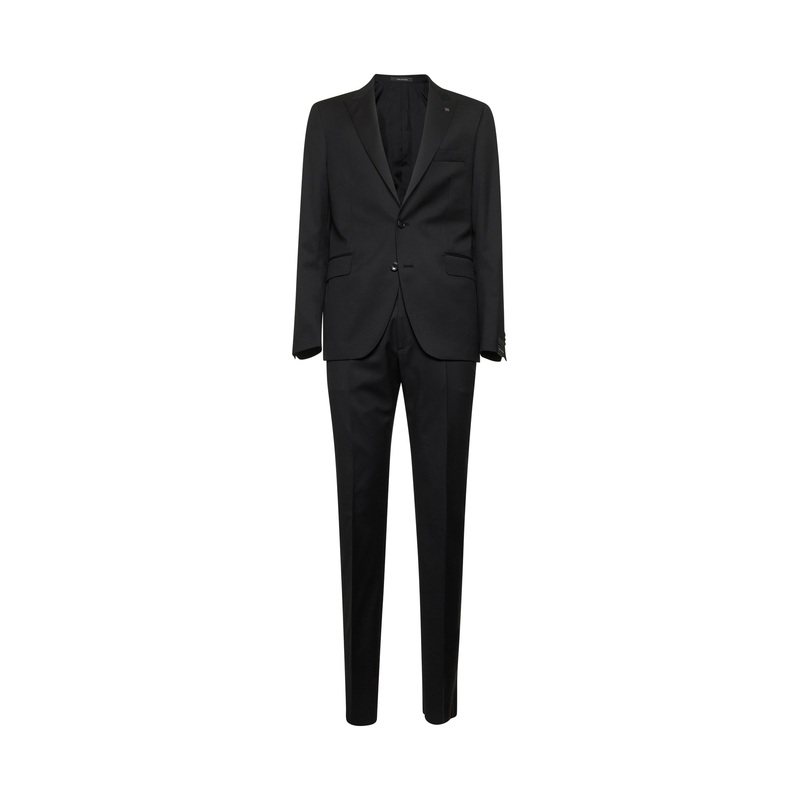 Black virgin wool Bruce single-breasted suit
