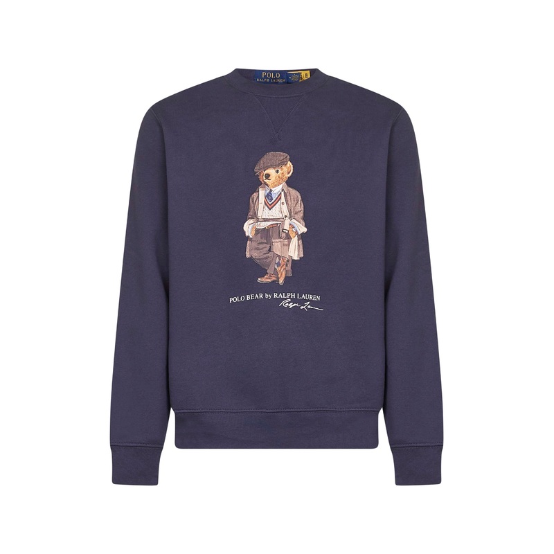 Blue Polo Bear crewneck sweatshirt