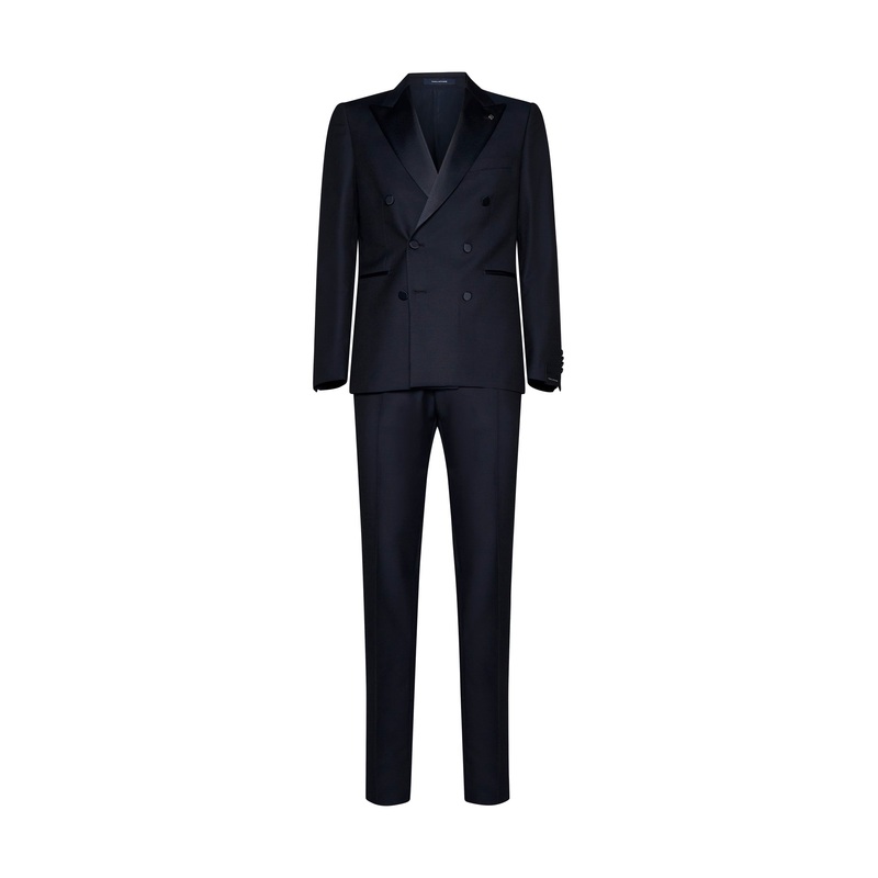 Double-breasted wool and mohair tuxedo