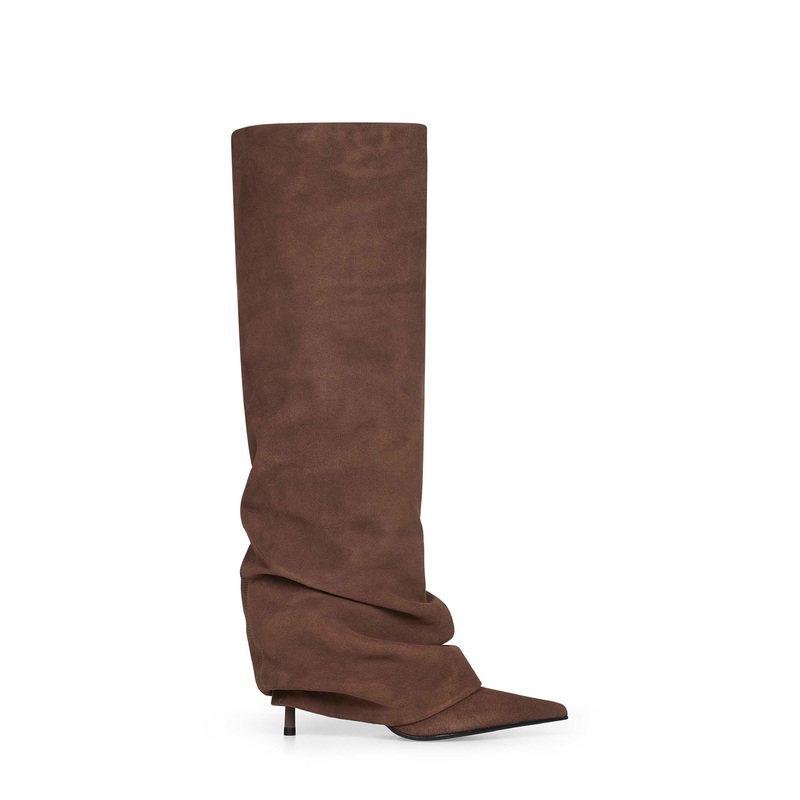 Wall grey suede Andy 80 mm boots