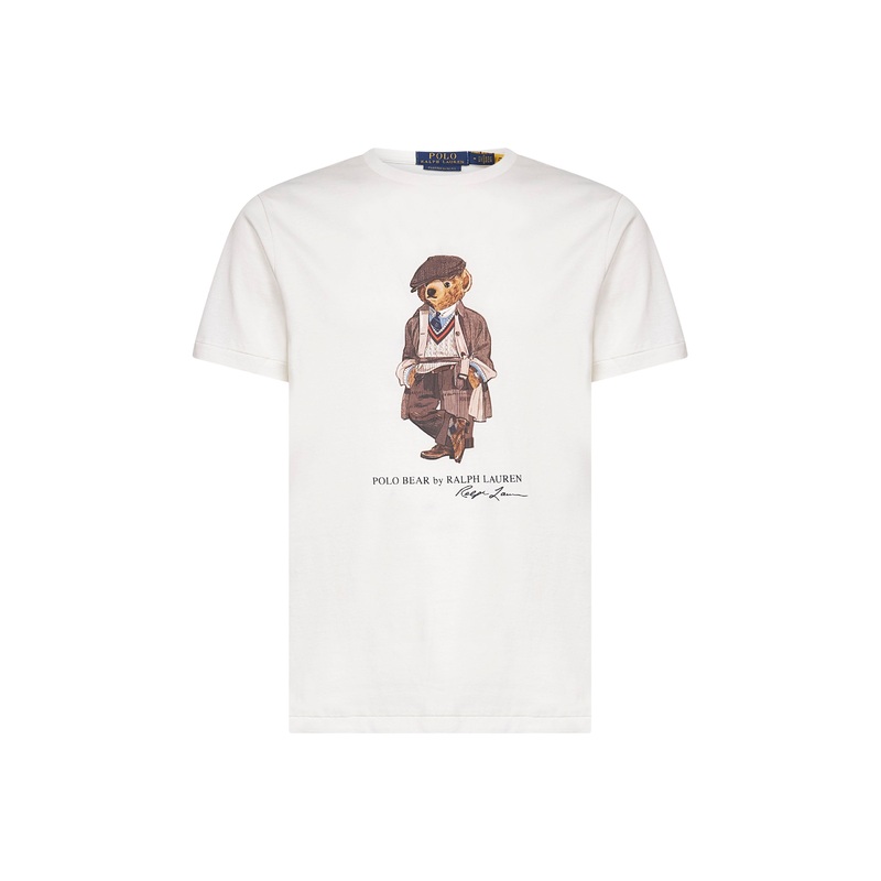 White Polo Bear Custom Slim-Fit T-shirt