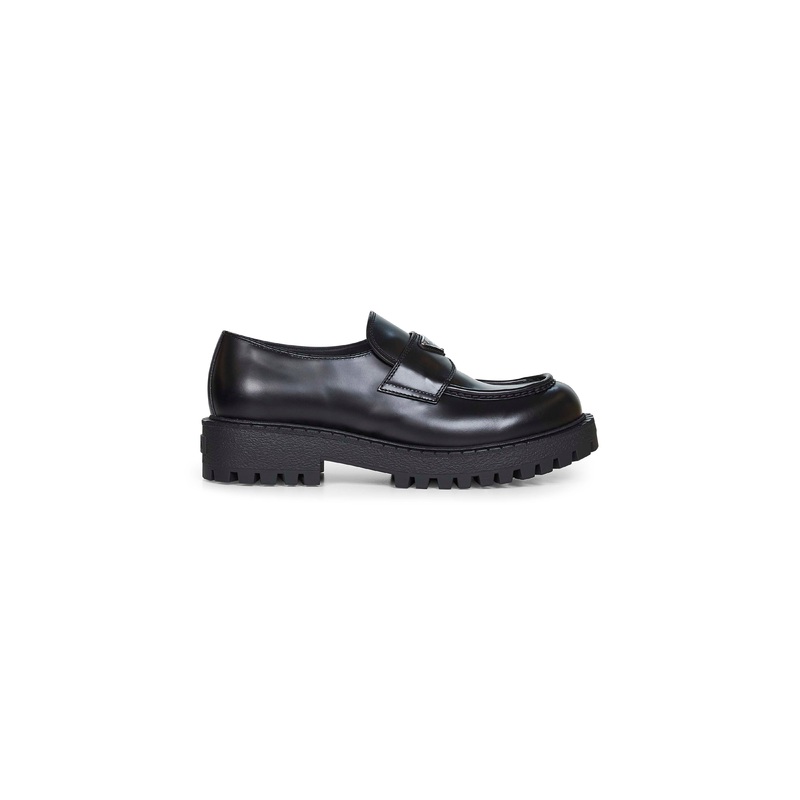 Black brushed leather loafers|5|6|7|7.5|8|8.5|9|9.5|10