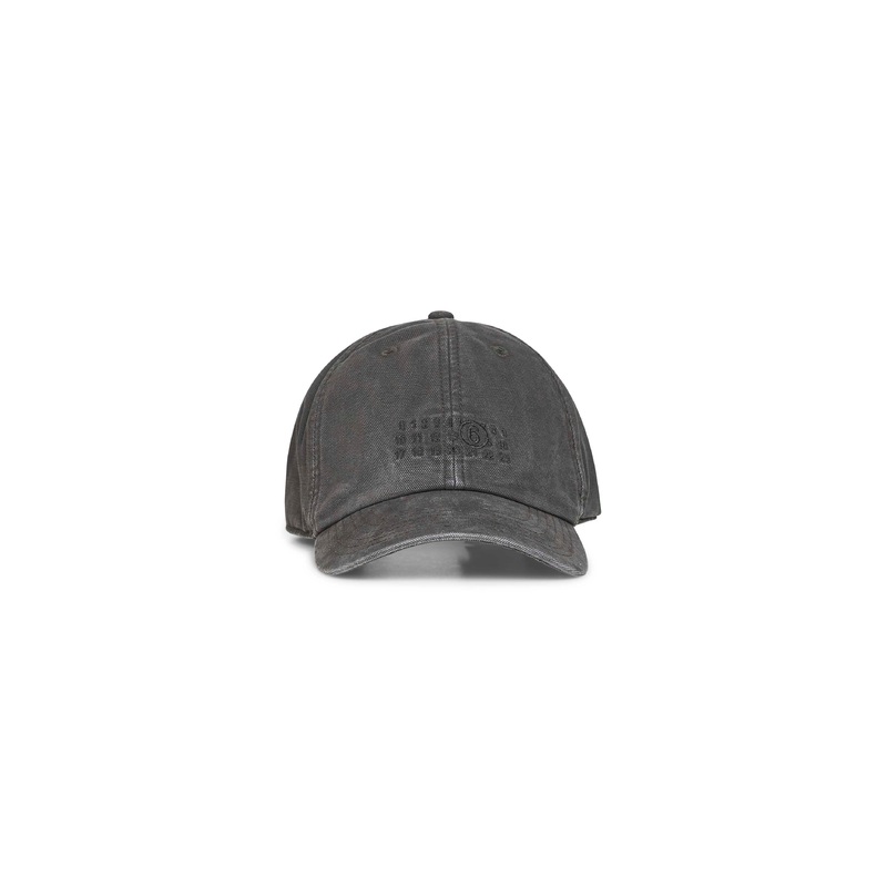 Grey cotton baseball cap|M