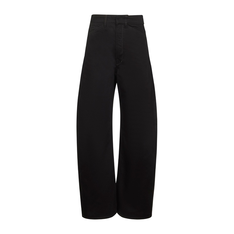 Black denim High Waisted Curved jeans