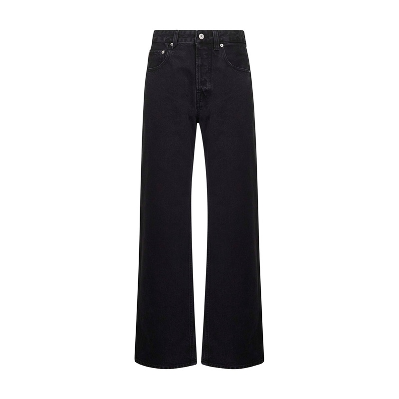 Black The wide de-Nmes denim jeans