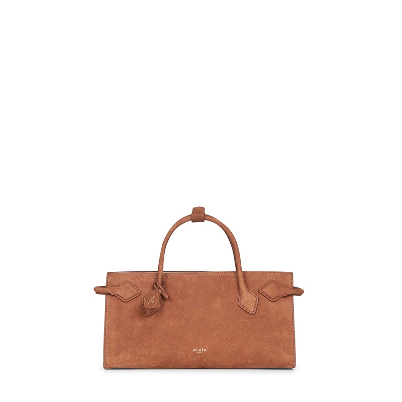 Brown Le Teckel East West tote bag