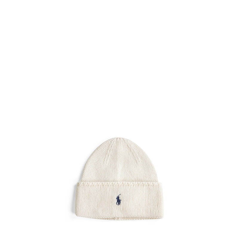 Cream merino wool beanie|PZ