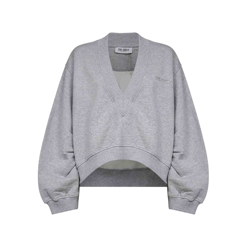 Grey American fleece sweatshirt