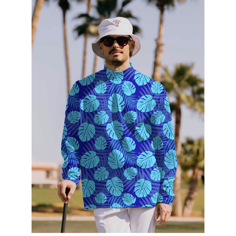 Men’s Aloha Havana Pullover High neck Long/Short sleeve T-Shirt