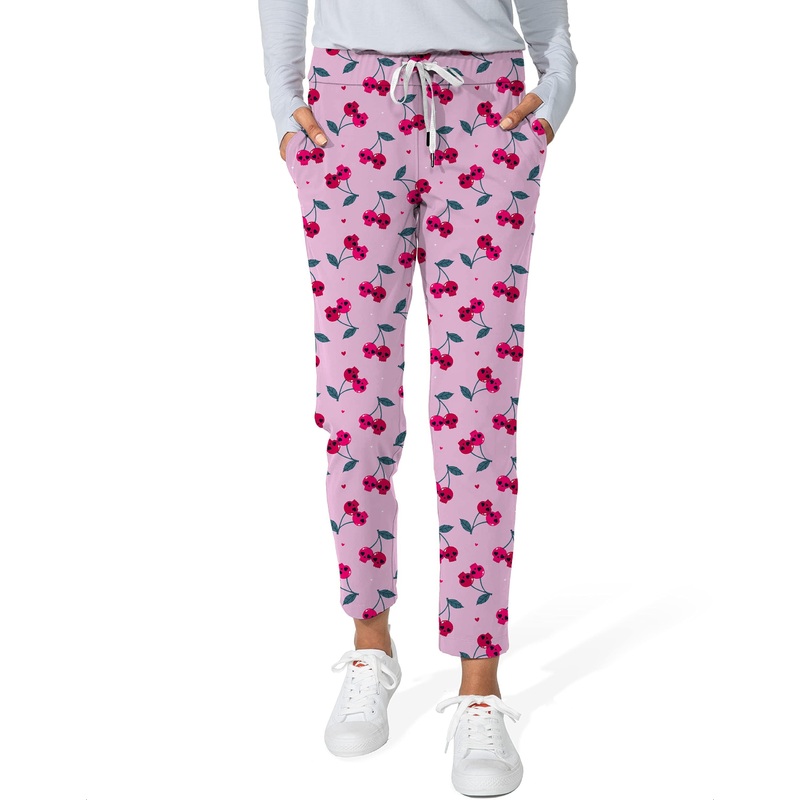 Halloween Cherry Skull Women’s 7/8 Stretch Ankle Golf Pants