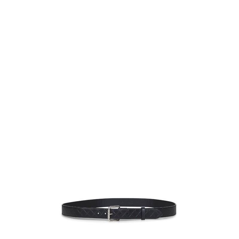 Black Intrecciato Stamp belt|85|90|95|100|105