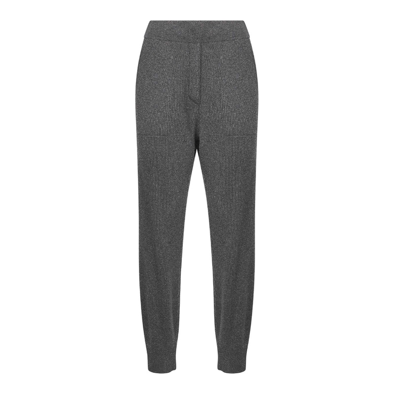 Grey Sparkling vanis knit trousers