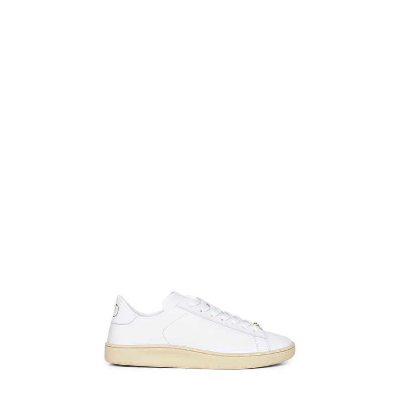 White nappa calfskin Royco sneakers