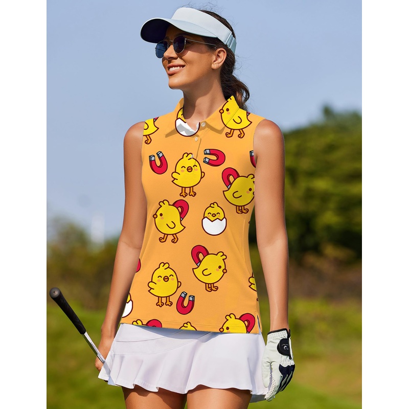 Yellow chick-Women’s golf Sleeveless shirt