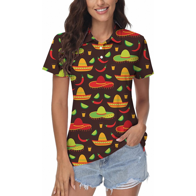 cowboy hat Women’s Golf Polo|S|M|L|XL|2XL|3XL|4XL|5XL|6XL