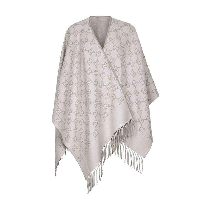 Off-white GG wool jacquard cape