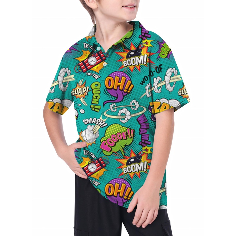 Youth Green boom Golf Polo|8Y|10Y|11Y|12Y|13Y|14Y|16Y