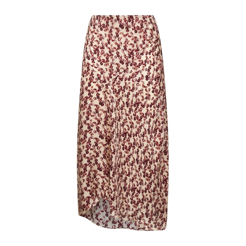 Floral print jacquard Lisanne midi skirt