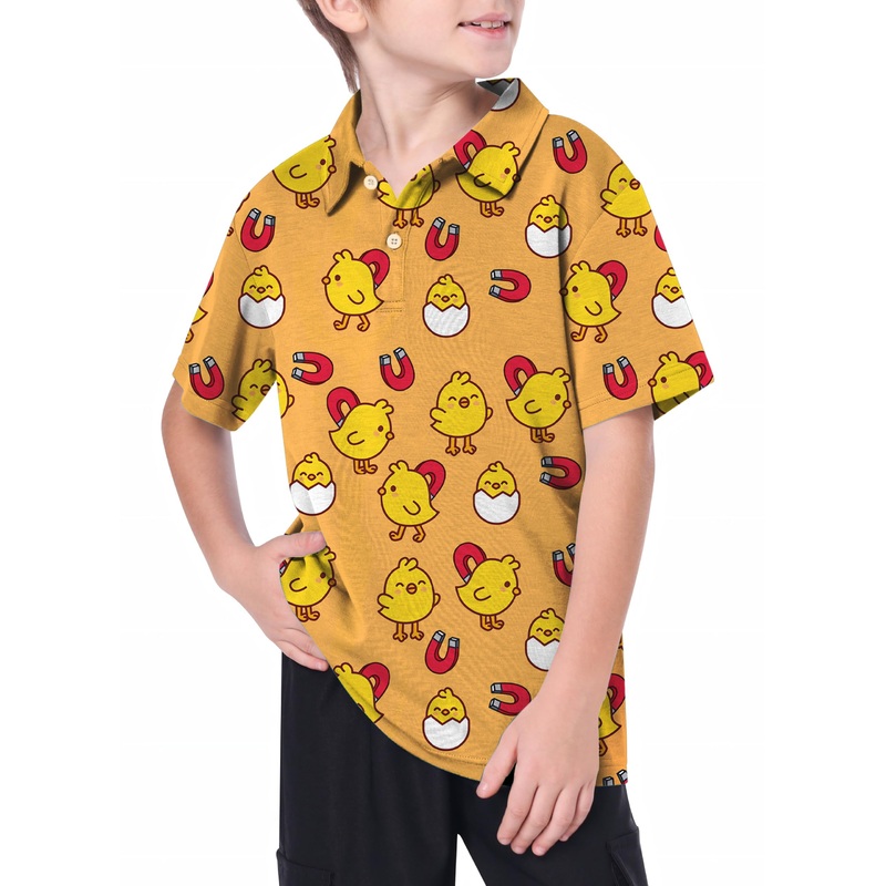 Youth Yellow chick Golf Polo|8Y|10Y|11Y|12Y|13Y|14Y|16Y