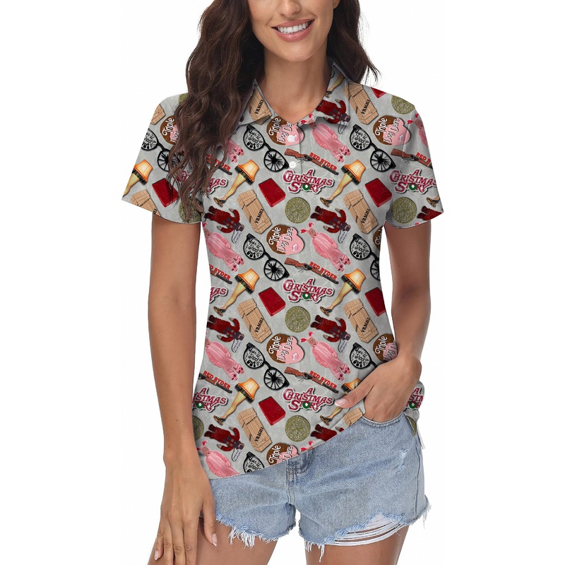 Christmas Story Women’s Golf Polo