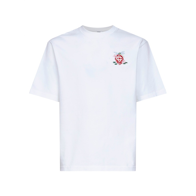 White Dragonfly Floral oversized T-shirt