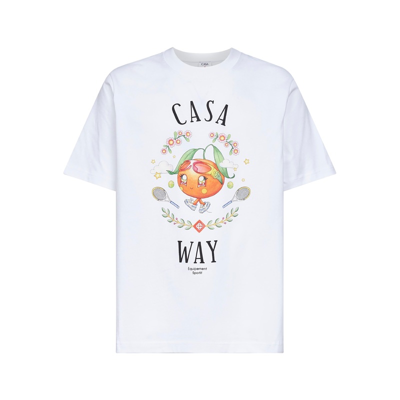 White Orange Mascot T-Shirt|XS|S|M|L|XL|XXL