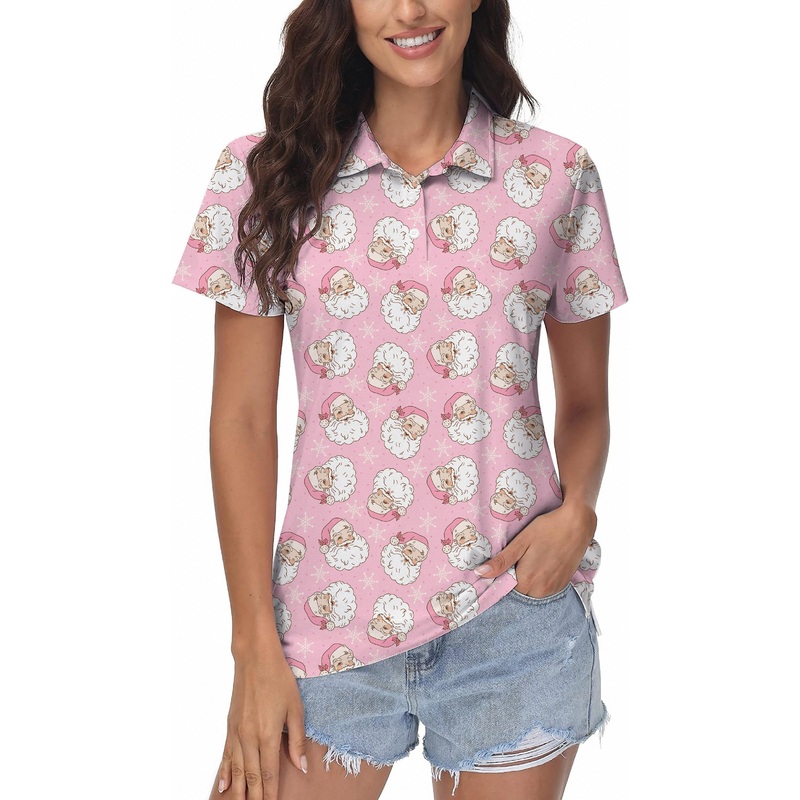 Santa Claus Christmas Women’s Golf Polo